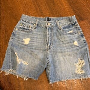 GAP Light Blue Relaxed Denim Shorts